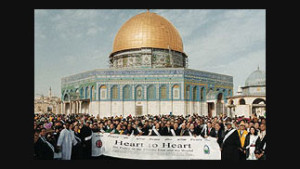 1/2 Heart to Heart Peace March & Rally in Jerusalem